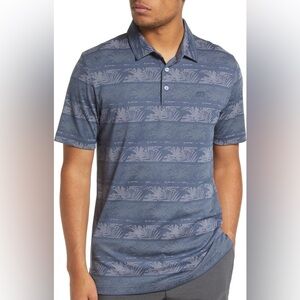 Travis Mathew‎ Frosty Morning Short Sleeve Golf Polo Size XXL Blue